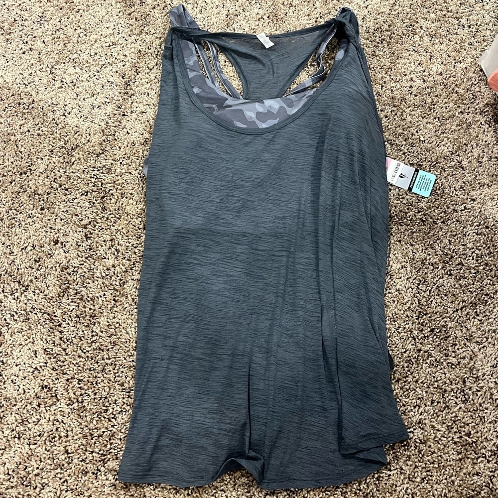 Ideology Camo Bra Tank Top - Picture 4 of 5